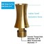 NAVADEAL 1/2"DN15 & 3/4"DN20 Brass Ice Tower Cascade Water Fountain Nozzle Spray Sprinkler Head