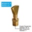 NAVADEAL 1/2” DN15 & 3/4” DN20 Brass Narrow Fan Jet Fountain Nozzle Spray Sprinkler Head