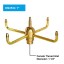 NAVADEAL 1" DN25 Brass 4 Arm Pirouette Water Fountain Nozzle Spray Sprinkler Head