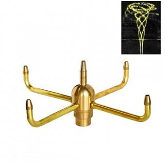 NAVADEAL 1" DN25 Brass 4 Arm Pirouette Water Fountain Nozzle Spray Sprinkler Head