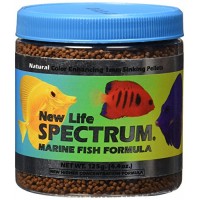 New Life Spectrum Marine Fish Formula 1mm Sinking Pellet Fish Food(Natural Color Enhancing), 125 Gram