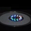 NICREW Multi-Colored LED Aquarium Air Stone Disk, Round Fish Tank Bubbler with Auto Color Changing LEDs