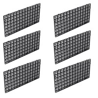 OBANGONG 6 Pcs Grid Isolate Board Divider Fish Tank Bottom Black Filter Tray Aquarium Crate