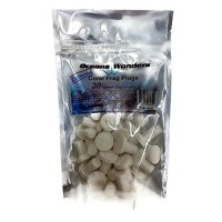 Oceans Wonders Ceramic Bright White Coral Frag Plugs 30 pack