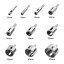 Diamond Drill Bits, Dyyean 10 Pcs Hole Saw Set for Glass, Marble, Granite Stone, Ceramic, Porcelain, 6 mm - 50 mm, Hollow Core Drill Bit Set