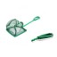 Pawfly 4 Inch Aquarium Fish Net Small Nylon Fishing Nets with Plastic Handle for Fish Tank, Green