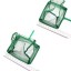 Pawfly 4 Inch Aquarium Fish Net Small Nylon Fishing Nets with Plastic Handle for Fish Tank, Green