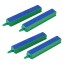 Pawfly 4PCS Air Stone Bar 4 Inch Bubble Release Mineral Airstones for Fish Tank Aquarium Hydroponics Pump Green/Blue