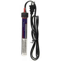 Penn Plax Aquarium Heater Fully Submersible Within 1 Degree of Accuracy 25 Watt Heats Up to 5 Gallon Tank