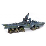 Penn Plax Battleship Aquarium Fish Tank Decoration