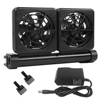 Petzilla Aquarium Chiller, Fish Tank Cooling Fan System for Salt Fresh Water (2-Fan)