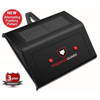 Predator Guard Solar Powered Predator Deterrent Light Scares Nocturnal Pest Animals Away, Deer Coyote Raccoon Repellent Devices, Chicken Coop Acces...