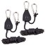 Purple Reign Pair of 1/8" Adjustable Rope Hangers For Grow Light Fixtures & Gardening