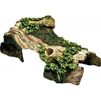 Reptile Café Bent Log Hide-Away Reptile Tank Décor, Small