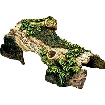 Reptile Café Bent Log Hide-Away Reptile Tank Décor, Small