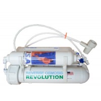 Aquarium 4-stage Countertop Reverse Osmosis Revolution RO System with DI/T33 Deionizing Mixed Bed 0PPM, 75 GPD, build in USA