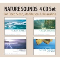 NATURE SOUNDS 4 CD Set - Ocean Waves, Forest Sounds, Thunder, Nature Sounds with Music for Deep Sleep, Meditation, & Relaxation