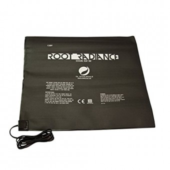 Root Radiance 437002 20'' x 20.75'' Seeding & Germination Heat Mats, Black, Small