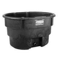 Rubbermaid Commercial Stock Tank, 70 Gallon, Structural Foam, Black, (FG424400BLA)