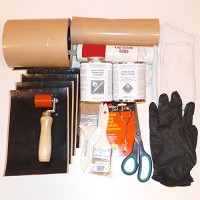 Rubber Roof Repair Kit: Tools + Materials + Cleaner + EPDM Primer - Everything You Need to Fix Rubber Roof
