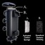 ST International AQUARIUM LOW WATER LEVEL FILTER Perfect for Turtle, Snake, Lizard and Fish Tanks