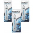Seachem Reef Glue Cyanoacrylate Gel Coral Frag Mounting, 20g Each (3 Pack)