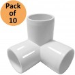 3Way 3/4 inch PVC Fitting Elbow - Build Heavy Duty PVC Furniture - PVC three quarter Elbow Fittings [Pack of 10]