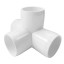 4 Way 3/4 in Tee PVC Fitting Elbow - Build Heavy Duty PVC Furniture - PVC Elbow Fittings (Pack of 10)