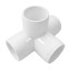 4 Way 3/4 in Tee PVC Fitting Elbow - Build Heavy Duty PVC Furniture - PVC Elbow Fittings (Pack of 10)