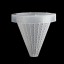 Senzeal 6x Aquarium Live Red Worm Fish Feeder Plastic Cone Cup Shape Basket Feeder for Feeding Fish