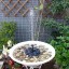 Solar Water Fountain | 8v/1.6w Solar Powered Floating Water Fountain Perfect For Your Birdbath, Outdoor Water Feature, Garden Pool Or Pond | Adjust...