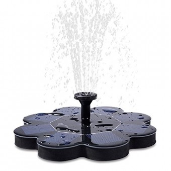 Solar Water Fountain | 8v/1.6w Solar Powered Floating Water Fountain Perfect For Your Birdbath, Outdoor Water Feature, Garden Pool Or Pond | Adjust...