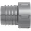 Spears 1435 Series PVC Tube Fitting, Adapter, Schedule 40, Gray, 1" Barbed x NPT Female