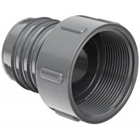 Spears 1435 Series PVC Tube Fitting, Adapter, Schedule 40, Gray, 1" Barbed x NPT Female