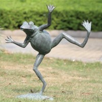 SPI Home 32502 Dancing Frog Spitter Sculpture