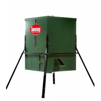 Sweeney Feeders Scatter Feeder Leg Package - 300 Pound Capacity, Green w/Premium Timer, 4 Foot Leg