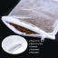 TecUnite 12 Pieces Aquarium Filter Bags with Zipper Fish Tank Media Mesh Bags Net Bags, Black and White