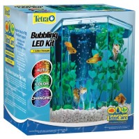 Tetra 29040 Hexagon Aquarium Kit with LED Bubbler, 1-Gallon