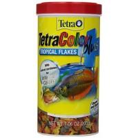 Tetra TetraColor PLUS Tropical Fish Flakes, 7.06-Ounce