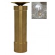 Thaoya Brass pond sprinkler nozzle, Adjustable Water Fireworks Fountain Outdoor Birdbath Watering for Spray Pond, Garden and Patio, Square SSH335 (1”)