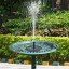 TOMONOLO Solar Powered Fountain Pump for Bird Bath, 8 Nozzles Floating Solar Water Pump for Outdoor, Garden (2018 Upgraded)