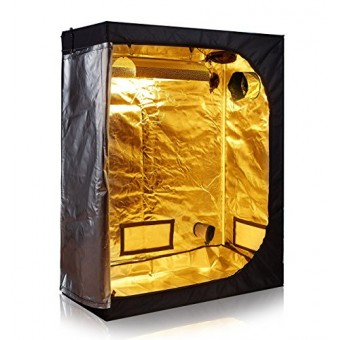 TopoLite 48"x24"x60" 600D Grow Tent Room Reflective Mylar Indoor Garden Growing Room Hydroponic System Dark Room