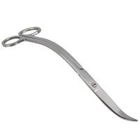 UEETEK 24 CM Stainless Steel Wave Scissors Aquarium Tank Aquatic Plant Tongs Scissors Tools for Fish Tank Plants