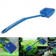 UEETEK 2pcs Aquarium Glass Fish Tank Cleaning Brush Plant Algae Scraper Scrubber Cleaner Blue