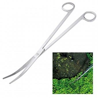 UEETEK Aquatic Plant Scissors Stainless Steel Wave Scissors for Fish Tank Plants 25CM