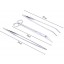 Umiwe Stainless Steel Aquarium Plant Trimming Tools Aquascaping Tweezers Scissors Kit for Fish Tank Plants