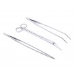 Umiwe Stainless Steel Aquarium Plant Trimming Tools Aquascaping Tweezers Scissors Kit for Fish Tank Plants