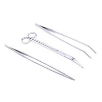 Umiwe Stainless Steel Aquarium Plant Trimming Tools Aquascaping Tweezers Scissors Kit for Fish Tank Plants