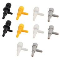 uxcell Assorted Color Plastic 2 Way Air Control Valves 10 Pcs for Aquarium Fish Tank