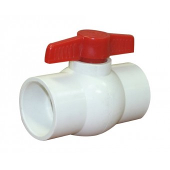 Valterra 700-20 PVC Ball Valve, White, 2" Slip